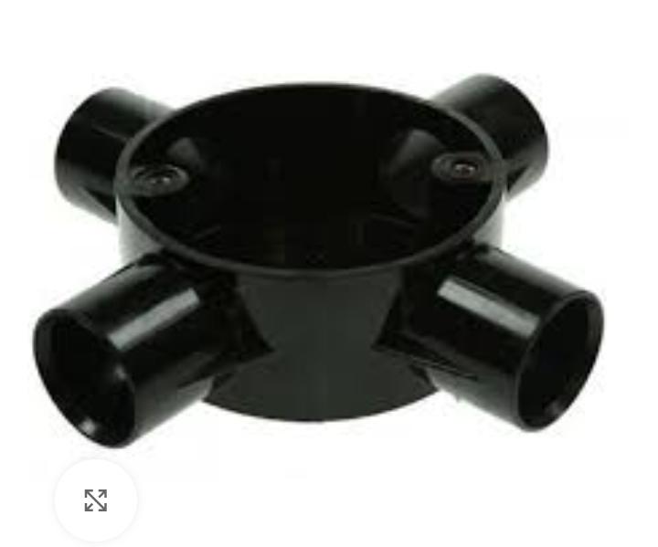 CIRCULAR BOX 4 WAY 25 MM